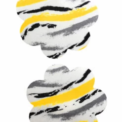 GE Apparel Yellow Splash Petal Pasties