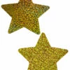 GE Apparel Sparkly Gold Star Nipple Pasties