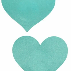 GE Apparel Light Blue Heart Nipple Pasties