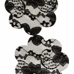 GE Apparel Black Floral Lace Nipple Petal Pasties