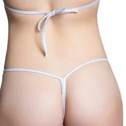 Midnight Ballerina White Twinkle V Micro Bikini Bottom Panties