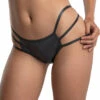 Midnight Ballerina Black Twinkle Bow Back Thong
