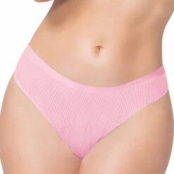 Seven Til Midnight Pink Shadow Stripe Thong Panty Panties