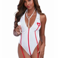 Dreamgirl Care Cutie Sexy Nurse Lingerie Teddy