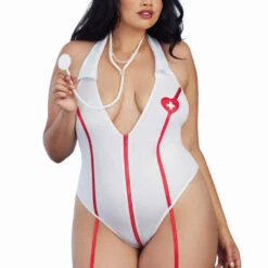 Dreamgirl Care Cutie Sexy Nurse Lingerie Teddy