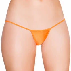 Roma Costume Panties Orange 'Y' Back Micro Thong Bikini Bottom