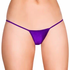Roma Costume Purple 'Y' Back Micro Thong Bikini Bottom