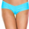 Music Legs Panties Turquoise Micro Mini Booty Shorts