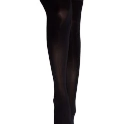 Kixies Hosiery Opaque Black Luxury Stockings