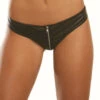 Dreamgirl Lingerie Vegan Leather Zipper Panty