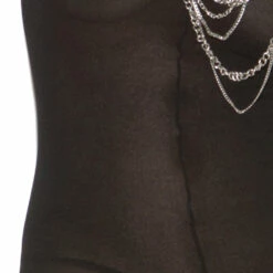 Elegant Moments Black Opaque Crotchless Body Stocking Lingerie 8 Elegant Moments Black Opaque Crotchless Body Stocking Lingerie