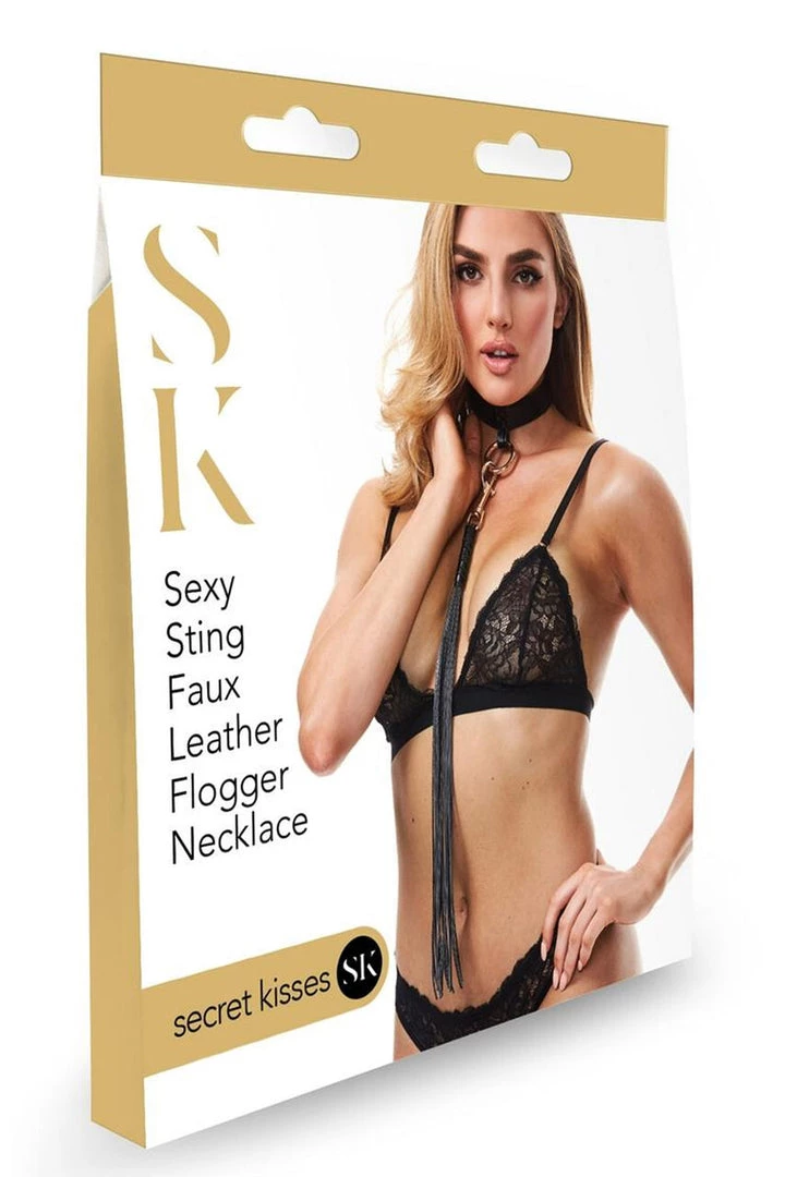 XGEN Lingerie Black Secret Kisses - Sexy Flogger Necklace 2 XGEN Lingerie Black Secret Kisses - Sexy Flogger Necklace