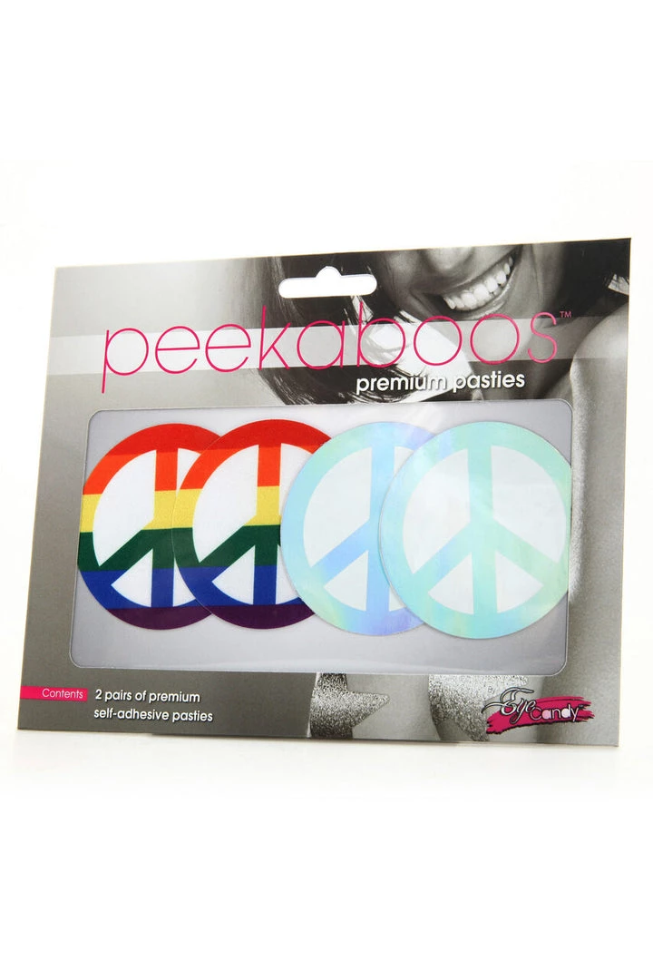 XGEN Pride Peace Sign Pasties Lingerie 1 XGEN Pride Peace Sign Pasties Lingerie