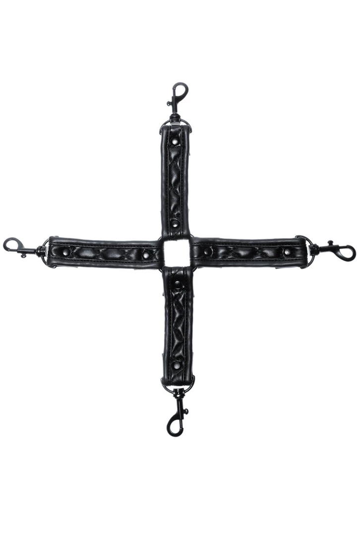 Allure Quilted Faux Leather Hog Tie Restraint Lingerie 1 Allure Quilted Faux Leather Hog Tie Restraint Lingerie