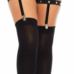 Leg Avenue Black Studded Thigh High Leg Harnesses