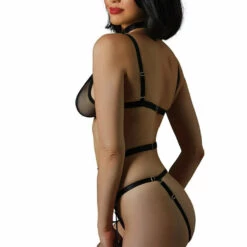 Allure Lingerie Black Touch Me If You Dare Teddy