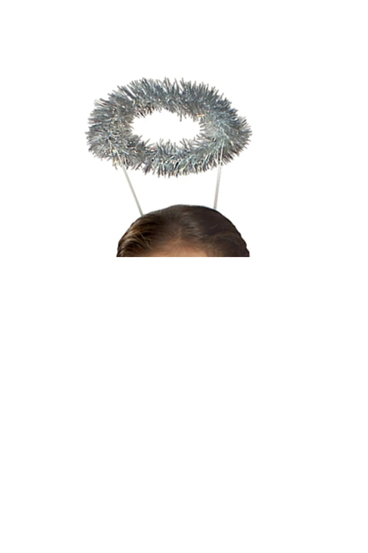 Rubie's Silver Tinsel Halo Accessories 1 Rubie's Silver Tinsel Halo Accessories