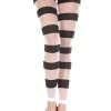 Music Legs Sheer Striped Footless Leggings Hosiery