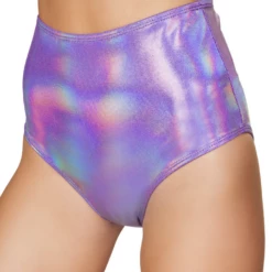 Roma Costume Iridescent Purple High Waist Shorts Bottoms