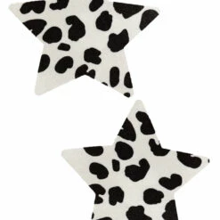 GE Apparel Cow Print Star Nipple Pasties