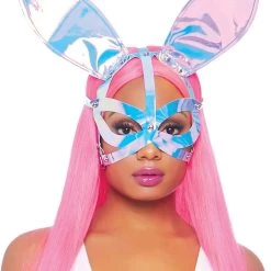 Leg Avenue Accessories Holographic Bunny Eye Mask