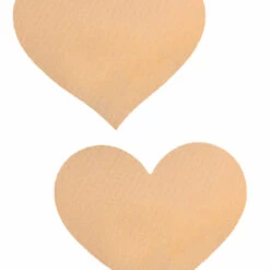 GE Apparel Beige Heart Nipple Pasties
