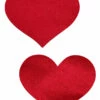 GE Apparel Burgundy Red Mini Heart Nipple Pasties