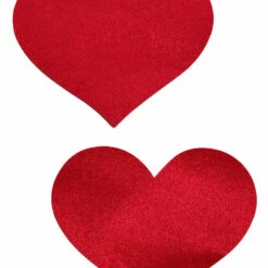 GE Apparel Burgundy Red Mini Heart Nipple Pasties