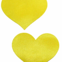 GE Apparel Yellow Mini Heart Nipple Pasties