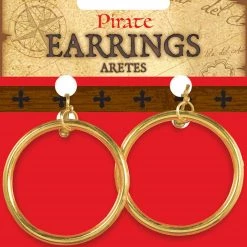 AMSCAN Earrings Pirate Hoop Accessories