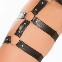 Allure Untamed Heart Faux Leather Playsuit