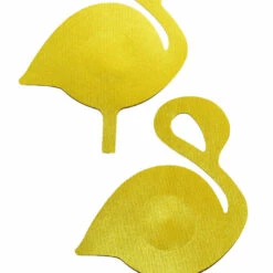 GE Apparel Yellow Flamingo Nipple Pasties