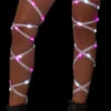 J. Valentine Music Festival Wear Light Up Leg Wraps - Pink-White