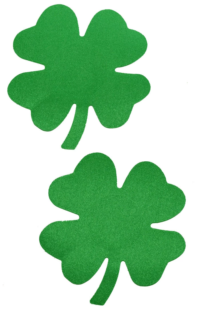 GE Apparel Green Mini Shamrock Pasties 1 GE Apparel Green Mini Shamrock Pasties