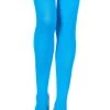Music Legs Hosiery Bright Aqua Blue Thigh High Leggings