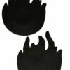 GE Apparel Black Flame Nipple Pasties