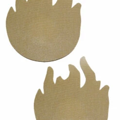 GE Apparel Beige Flame Nipple Pasties