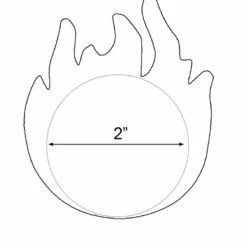 GE Apparel Black Flame Nipple Pasties