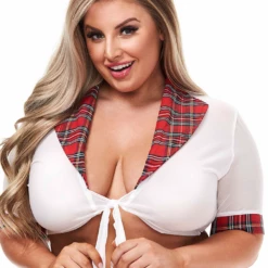 XGEN Red Teacher Pet Schoolgirl Top Lingerie