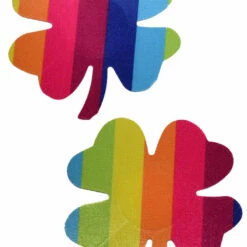 GE Apparel Mini Rainbow Shamrock Nipple Pasties