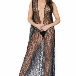 Music Legs Sensuous Cravings Lace Open Front Gown And Panty 5 Music Legs Sensuous Cravings Lace Open Front Gown And Panty