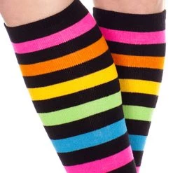 Music Legs Rainbow Knee High Sock Stockings Hosiery