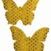 GE Apparel Gold Sequin Butterfly Nipple Pasties