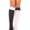 Music Legs Black And White Knee High Stockings