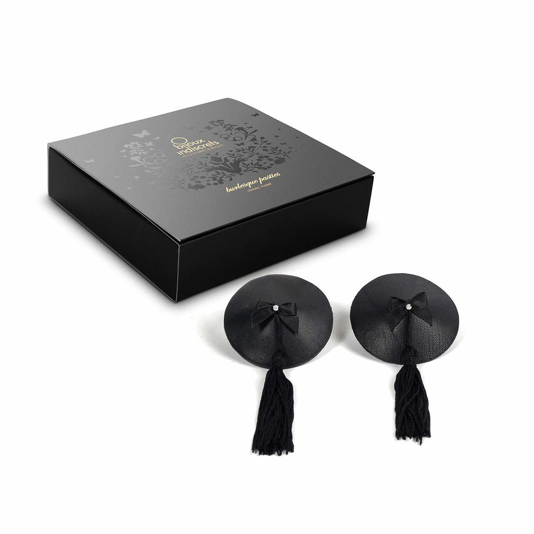 Entrenue Bijoux Indiscrets Burlesque Pasties Black 1 Entrenue Bijoux Indiscrets Burlesque Pasties Black