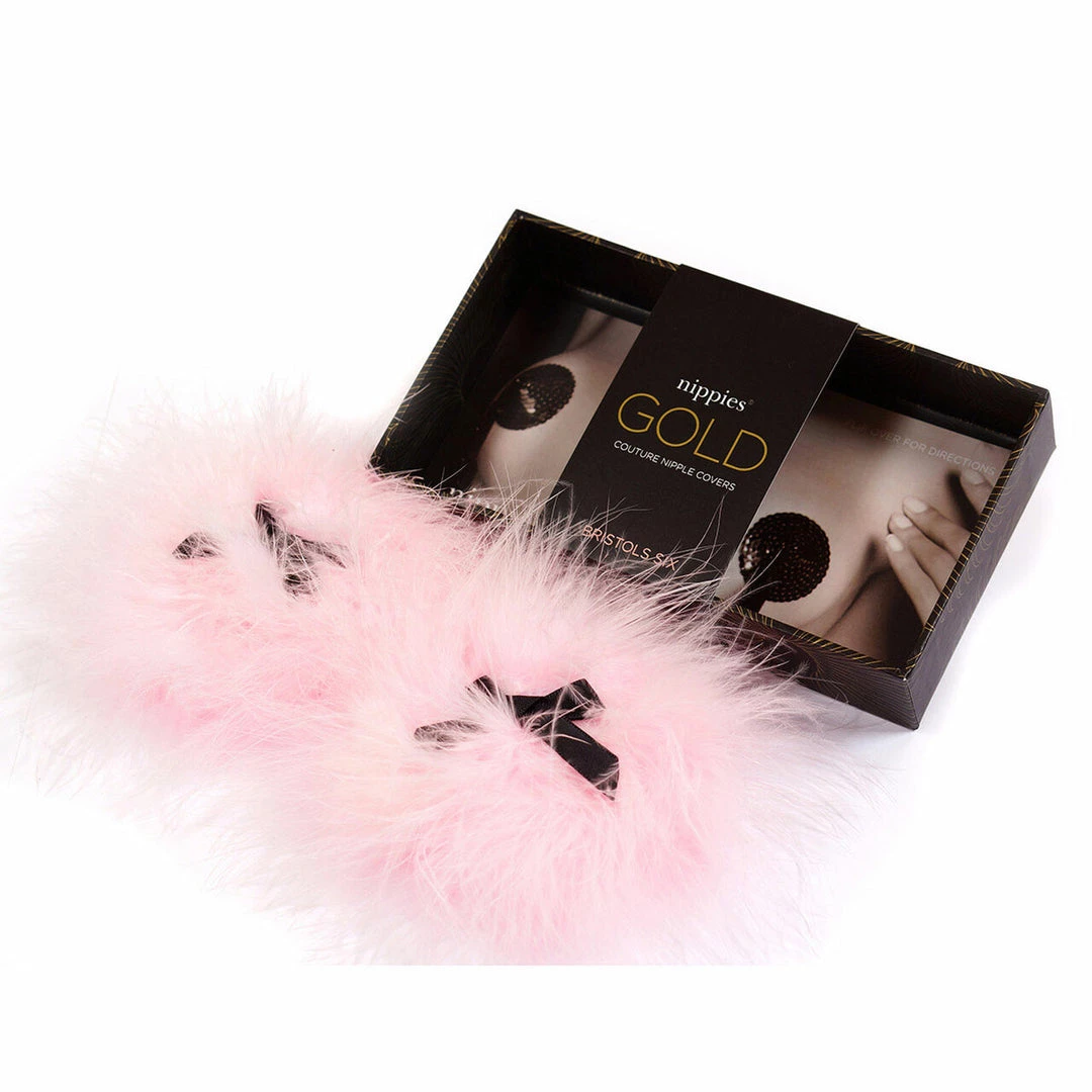 Entrenue Candy Pink Marabou Pasties 2 Entrenue Candy Pink Marabou Pasties