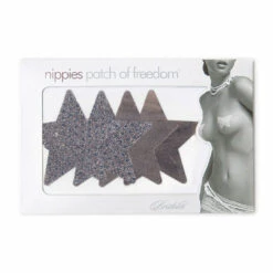 Entrenue Night Fever Dark Silver Star Pasties 7 Entrenue Night Fever Dark Silver Star Pasties
