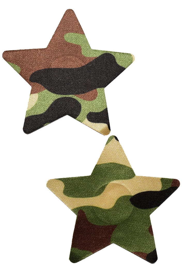 GE Apparel Camouflage Star Pasties 1 GE Apparel Camouflage Star Pasties
