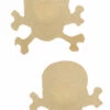 GE Apparel Beige Skull And Crossbones Nipple Pasties