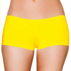 Roma Yellow Low Rise Booty Shorts Panties
